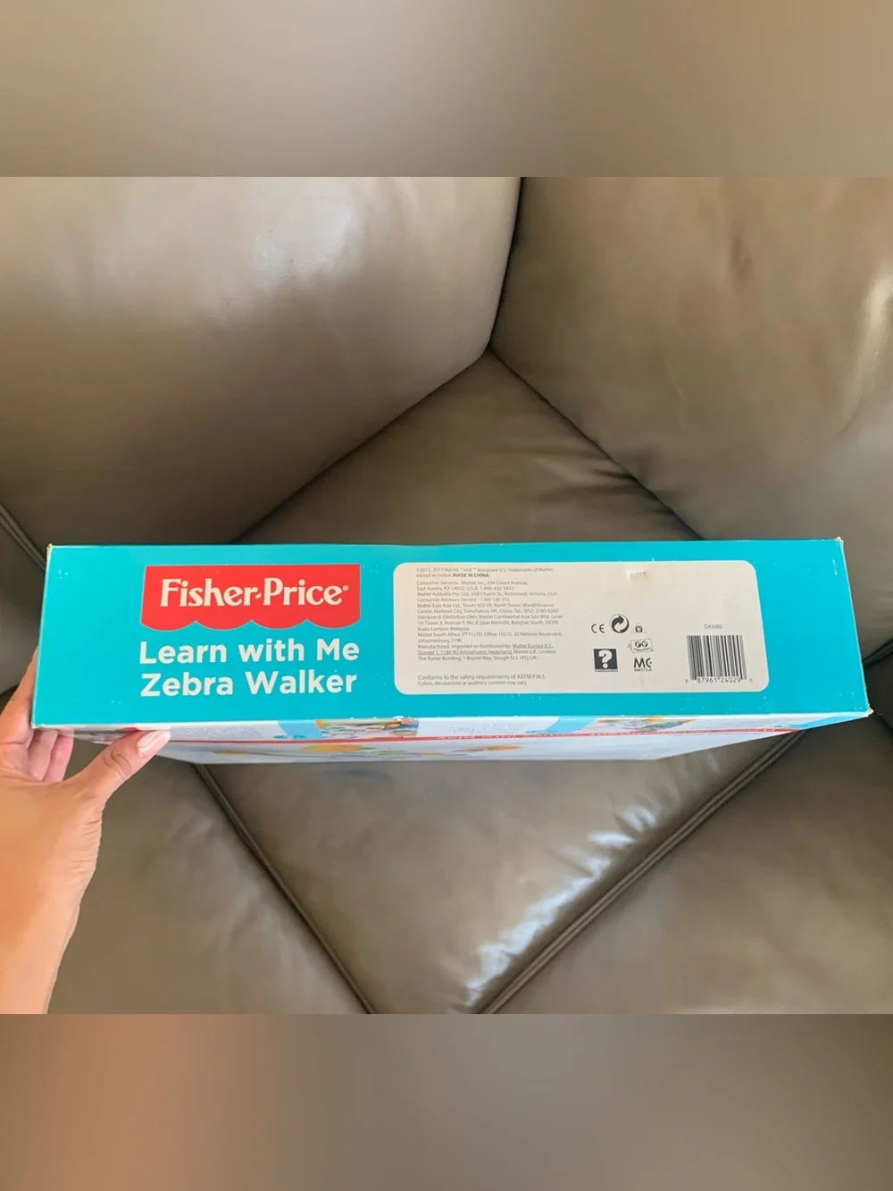 Fisher-Price Baby Push Toy Learn with Me Zebra Walker Musical Learning Activity